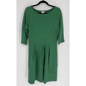 Boden Dress Womens Size 10 Large Green Libby Ponte Feminine Career Work Wear Job